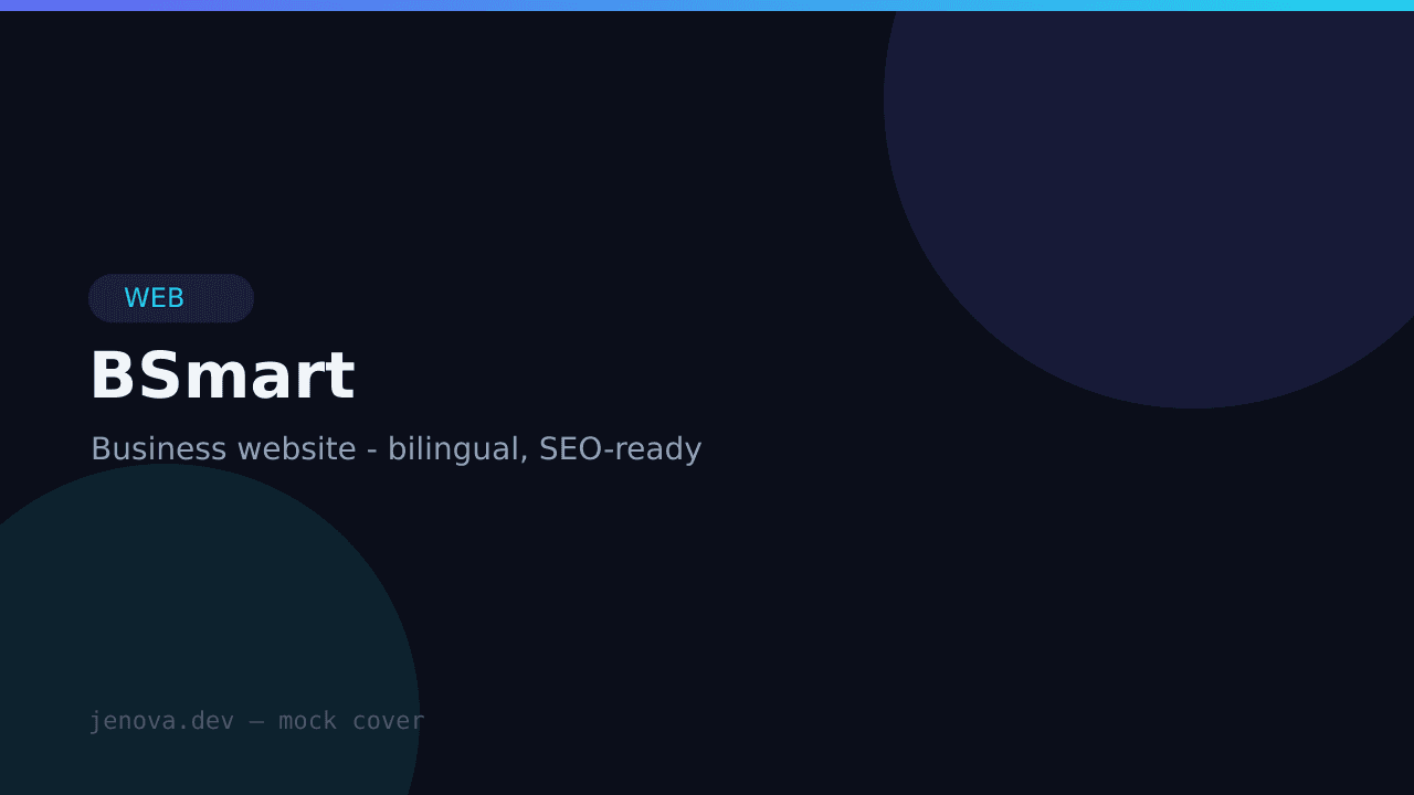 BSmart — เว็บไซต์บริษัทธุรกิจท้องถิ่น