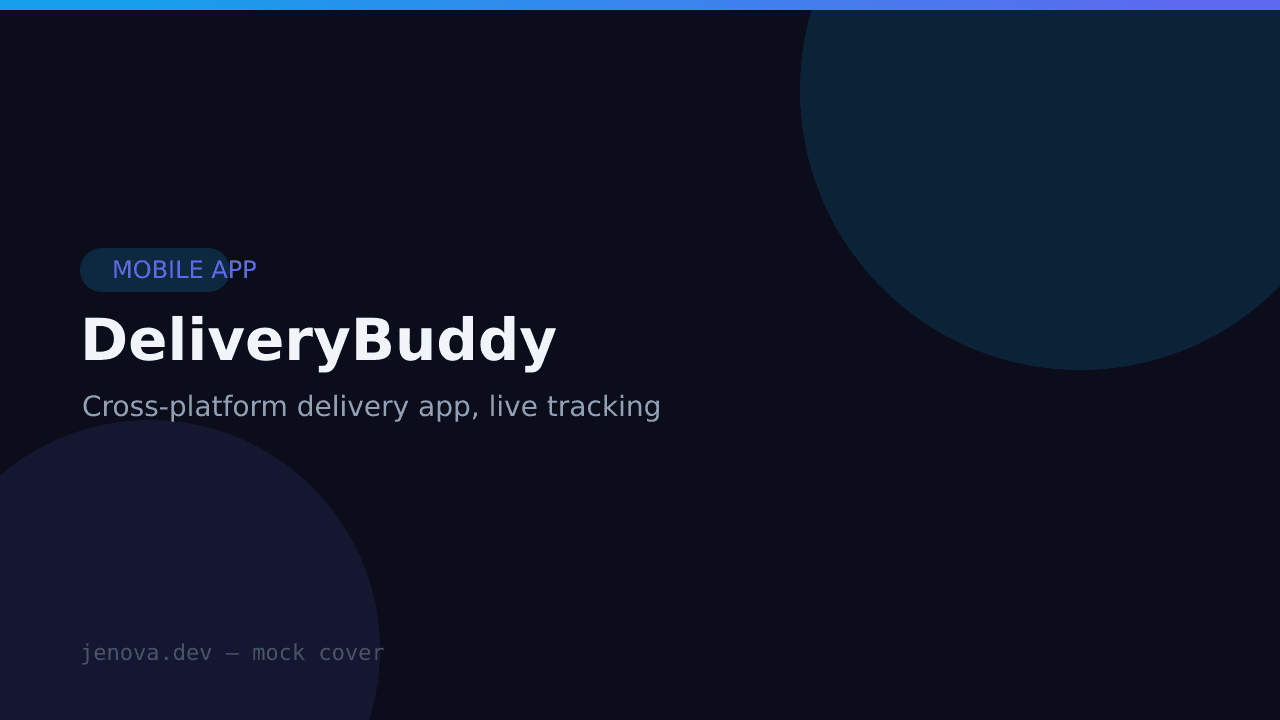 DeliveryBuddy — แอปรับส่งสินค้าในซอย